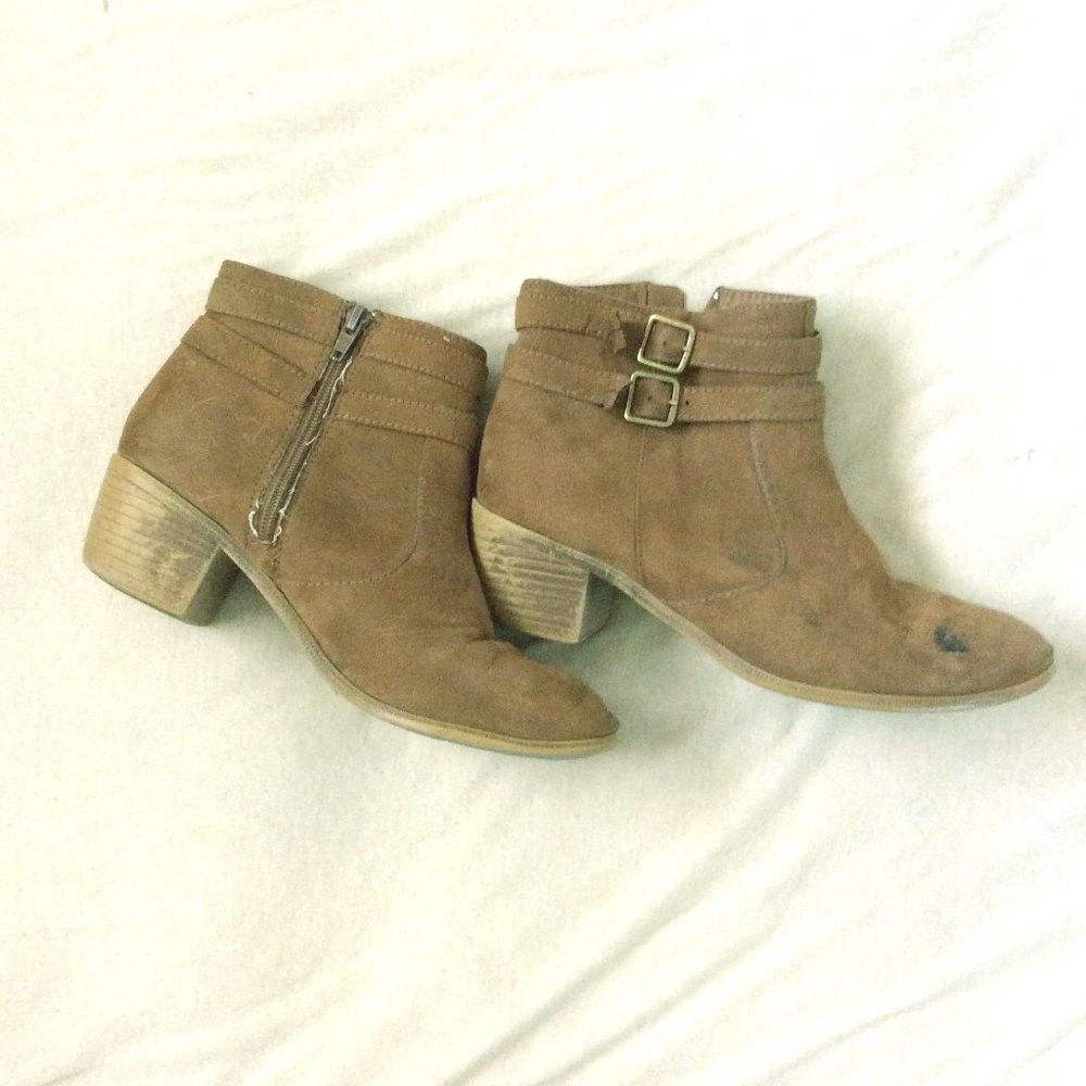 Maurices Booties, light brown